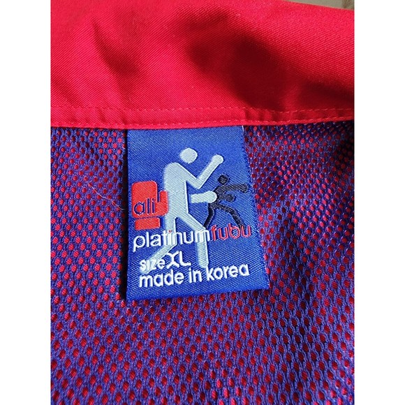 Platinum Fubu Muhammad Ali A Thrilla In Manilla 1975 Button Down Red Size XL - Picture 5 of 7